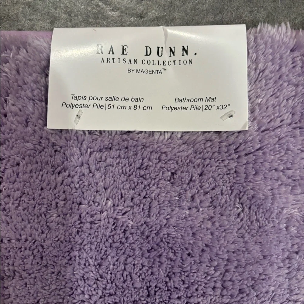 Rae Dunn 20x32 purple boo! Halloween bath mat